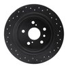 623-76065L Drilled Brake Rotor [Black], 1995-1999 Lexus/Toyota/Scion, Position: Rear Left - image 2