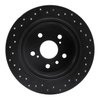 623-76065R Drilled Brake Rotor [Black], 1995-1999 Lexus/Toyota/Scion, Position: Rear Right - image 2