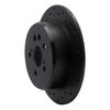 623-76066L Drilled Brake Rotor [Black], 1996-1999 Lexus/Toyota/Scion, Position: Rear Left - image 3