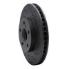 623-76067R Drilled Brake Rotor [Black], 1994-2000 Lexus/Toyota/Scion, Position: Front Right - image 2