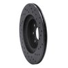 623-76073L Drilled Brake Rotor [Black], 2000-2005 Lexus/Toyota/Scion, Position: Rear Left - image 2