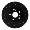 623-76079R Drilled Brake Rotor [Black], 2007-2012 Lexus/Toyota/Scion, Position: Rear Right - image 4