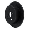 623-76086L Drilled Brake Rotor [Black], 2009-2015 Lexus/Toyota/Scion, Position: Rear Left - image 2