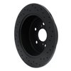 623-76086L Drilled Brake Rotor [Black], 2009-2015 Lexus/Toyota/Scion, Position: Rear Left - image 4