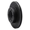 623-76115L Drilled Brake Rotor [Black], 1991-1998 Lexus/Toyota/Scion, Position: Front Left - image 1