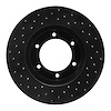 623-76115R Drilled Brake Rotor [Black], 1991-1998 Lexus/Toyota/Scion, Position: Front Right - image 1