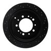 623-76137L Drilled Brake Rotor [Black], Fits Select Lexus/Toyota/Scion, Position: Rear Left - image 4
