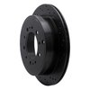 623-76137R Drilled Brake Rotor [Black], Fits Select Lexus/Toyota/Scion, Position: Rear Right - image 3