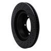 623-76140R Drilled Brake Rotor [Black], 2008-2021 Lexus/Toyota/Scion, Position: Front Right - image 2