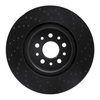 623-79005L Drilled Brake Rotor [Black], 2014-2020 Maserati, Position: Front Left - image 3
