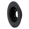 623-80024L Drilled Brake Rotor [Black], 1989-1991 Ford/Lincoln/Mercury/Mazda, Position: Rear Left - image 2