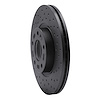 623-80065R Drilled Brake Rotor [Black], 2004-2015 Ford/Lincoln/Mercury/Mazda, Position: Front Right - image 1