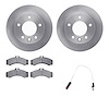 6232-40007 Brake Rotors w/Heavy-Duty Brake Pads Kit & Sensor, 2002-2006 Multiple Makes/Models, Position: Front - image 1
