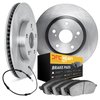 6232-40007 Brake Rotors w/Heavy-Duty Brake Pads Kit & Sensor, 2002-2006 Multiple Makes/Models, Position: Front - image 2