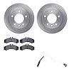 6232-40008 Brake Rotors w/Heavy-Duty Brake Pads Kit & Sensor, 2002-2006 Multiple Makes/Models, Position: Front - image 1