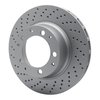 624-02015D GEOSPEC Drilled Rotor [Coated], 1978-1989 Porsche, Position: Rear Left - image 2