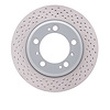 624-02034 GEOSPEC Drilled Rotor [Coated], 1998-2008 Porsche, Position: Rear - image 1