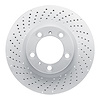 624-02051D GEOSPEC Drilled Rotor [Coated], Fits Select Porsche, Position: Left Front - image 1