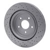 624-47035 GEOSPEC Drilled Rotor [Coated], 2006-2013 GM, Position: Rear - image 4