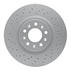 624-54055 GEOSPEC Drilled Rotor [Coated], 2005-2006 Ford/Lincoln/Mercury/Mazda, Position: Rear - image 1