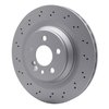 624-63057 GEOSPEC Drilled Rotor [Coated], 2003-2006 Mercedes-Benz, Position: Rear - image 2