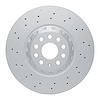 624-73095 GEOSPEC Drilled Rotor [Coated], Fits Select Audi/Volkswagen, Position: Front - image 1