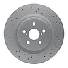 624-75026 GEOSPEC Drilled Rotor [Coated], 2008-2014 Lexus/Toyota/Scion, Position: Front - image 1
