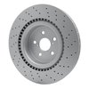 624-75026 GEOSPEC Drilled Rotor [Coated], 2008-2014 Lexus/Toyota/Scion, Position: Front - image 4