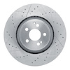 630-63194 Drilled/Slotted Brake Rotor, Fits Select Mercedes-Benz, Position: Rear