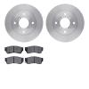 6302-01003 Brake Rotors with 3000-Series Ceramic Brake Pads Kit, 1991-1994 Suzuki, Position: Front - image 1