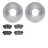 6302-01017 Brake Rotors with 3000-Series Ceramic Brake Pads Kit, 2004-2006 Suzuki, Position: Front - image 1