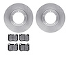 6302-02008 Brake Rotors with 3000-Series Ceramic Brake Pads Kit, 1977-1988 Porsche, Position: Front - image 1