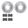 6302-02019 Brake Rotors with 3000-Series Ceramic Brake Pads Kit, 1989-1997 Porsche, Position: Front - image 1