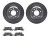 6302-02045 Brake Rotors with 3000-Series Ceramic Brake Pads Kit, 2011-2018 Porsche, Position: Rear - image 1