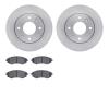 6302-03015 Brake Rotors with 3000-Series Ceramic Brake Pads Kit, 2001-2003 Kia/Hyundai/Genesis, Position: Front - image 1