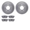 6302-03020 Brake Rotors with 3000-Series Ceramic Brake Pads Kit, 2007-2009 Kia/Hyundai/Genesis, Position: Rear - image 1