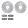 6302-03022 Brake Rotors with 3000-Series Ceramic Brake Pads Kit, 2001-2003 Kia/Hyundai/Genesis, Position: Front - image 1