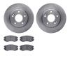 6302-03027 Brake Rotors with 3000-Series Ceramic Brake Pads Kit, 2007-2010 Kia/Hyundai/Genesis, Position: Front - image 1