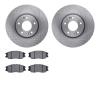 6302-03028 Brake Rotors with 3000-Series Ceramic Brake Pads Kit, 2004-2006 Kia/Hyundai/Genesis, Position: Front - image 1