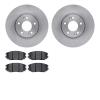 6302-03033 Brake Rotors with 3000-Series Ceramic Brake Pads Kit, 2005-2010 Kia/Hyundai/Genesis, Position: Front - image 1