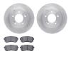 6302-03037 Brake Rotors with 3000-Series Ceramic Brake Pads Kit, 2014-2020 Kia/Hyundai/Genesis, Position: Rear - image 1