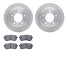 6302-03038 Brake Rotors with 3000-Series Ceramic Brake Pads Kit, 2009-2016 Kia/Hyundai/Genesis, Position: Rear - image 1