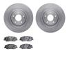 6302-03042 Brake Rotors with 3000-Series Ceramic Brake Pads Kit, 2013-2019 Kia/Hyundai/Genesis, Position: Front - image 1