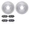 6302-03053 Brake Rotors with 3000-Series Ceramic Brake Pads Kit, 2008-2011 Kia/Hyundai/Genesis, Position: Rear - image 1