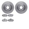 6302-03064 Brake Rotors with 3000-Series Ceramic Brake Pads Kit, 2010-2016 Kia/Hyundai/Genesis, Position: Front - image 1