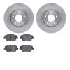 6302-03065 Brake Rotors with 3000-Series Ceramic Brake Pads Kit, 2009-2016 Kia/Hyundai/Genesis, Position: Front - image 1