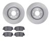6302-03083 Brake Rotors with 3000-Series Ceramic Brake Pads Kit, Fits Select Kia/Hyundai/Genesis, Position: Front - image 1