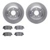 6302-03087 Brake Rotors with 3000-Series Ceramic Brake Pads Kit, 2010-2016 Kia/Hyundai/Genesis, Position: Rear - image 1