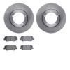 6302-03089 Brake Rotors with 3000-Series Ceramic Brake Pads Kit, Fits Select Kia/Hyundai/Genesis, Position: Rear - image 1