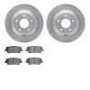 6302-03090 Brake Rotors with 3000-Series Ceramic Brake Pads Kit, 2010-2019 Kia/Hyundai/Genesis, Position: Rear - image 1
